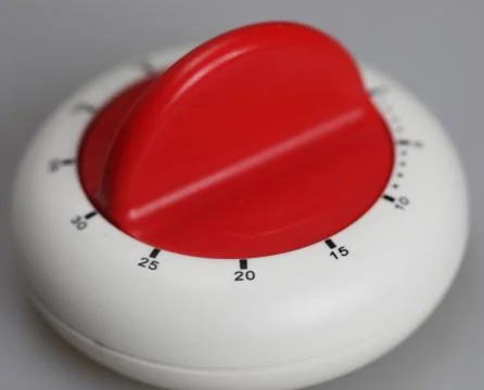Classic plastic kitchen timer Stock Photos