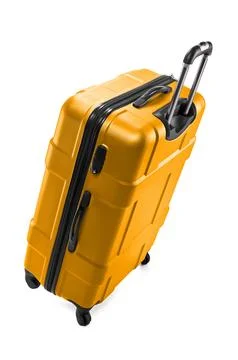 Classic plastic suitcase Foto stock