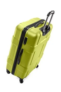 Classic plastic suitcase Stock Photos