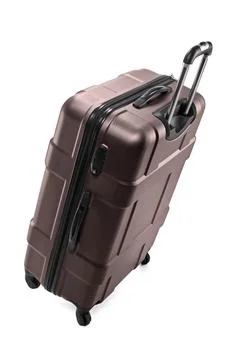 Classic plastic suitcase Stock Photos