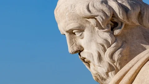 Classic Plato statue Stock Footage 119175519