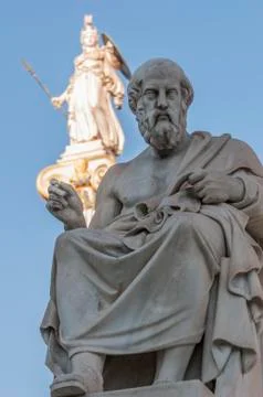 Classic Plato statue Stock Photos