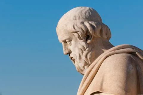Classic Plato statue Stock Photos