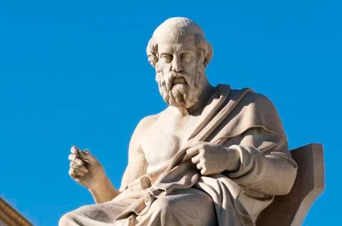 Classic Plato statue Stock Photos