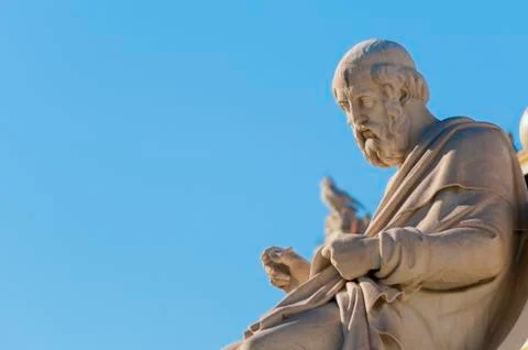 Classic Plato statue Stock Photos