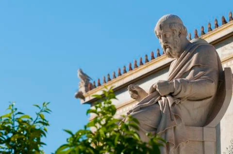 Classic Plato statue Stock Photos