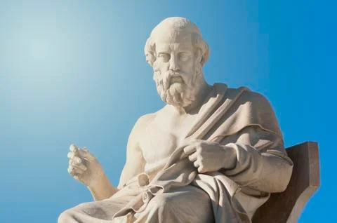 Classic Plato statue Stock Photos