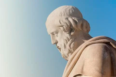 Classic Plato statue Stock Photos