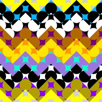 Classic polka dot pattern in a patchwork collage style. Stockillustratie