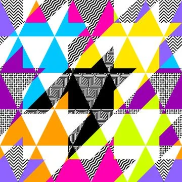 Classic polka dot pattern in a patchwork collage style. Stock Illustration