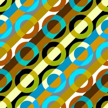 Classic polka dot pattern in a patchwork collage style. Stockillustratie