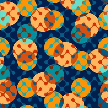 Classic polka dot pattern in a patchwork collage style. 스톡 일러스트