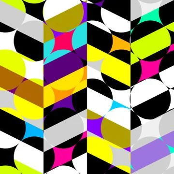 Classic polka dot pattern in a patchwork collage style. 스톡 일러스트