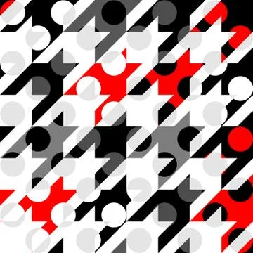 Classic polka dot pattern in a patchwork collage style. Stock Illustration