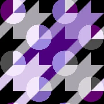 Classic polka dot pattern in a patchwork collage style. イラスト素材