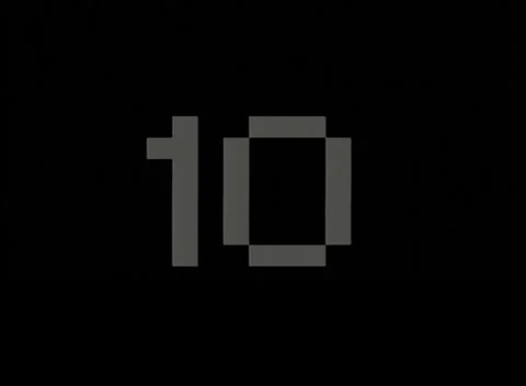 CLASSIC PRE-ROLL VIDEOTAPE COUNTDOWN CLOCK Stock Footage 163137284