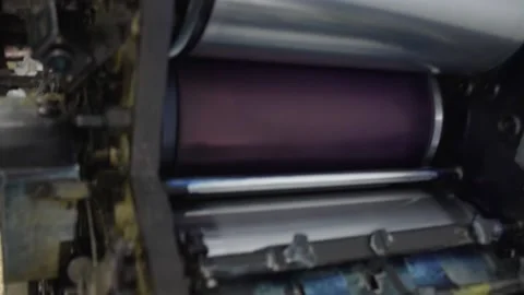 Classic printers are working. Stock Footage 163404679