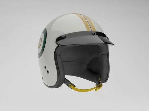 Classic Racing Helmet ~ 3D Model #91485788 | Pond5
