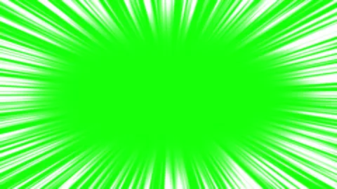 Classic radial anime speed lines on green screen background seamless loop 스톡 동영상 336465341