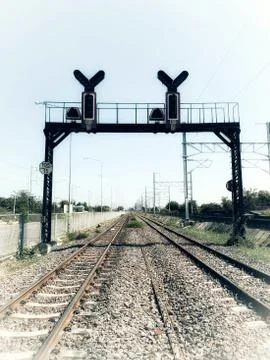 Classic Railway Track Stock Photos