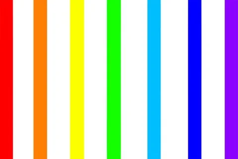 Classic Rainbow Vertical Stripes Stock Illustration