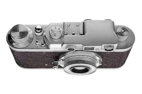 Classic rangefinder camera Stock Photos