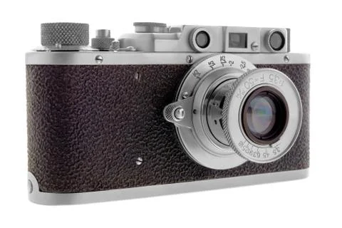 Classic rangefinder camera Stock Photos