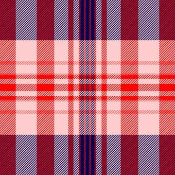 Classic red and navy blue tartan plaid pattern. A timeless geometric textil.. 스톡 일러스트