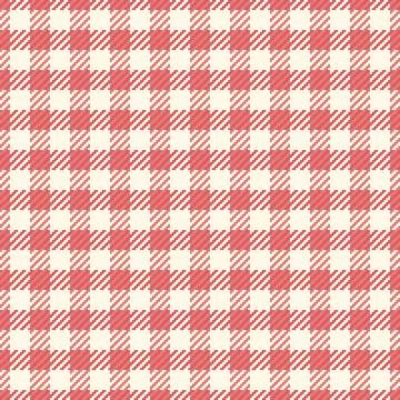 Classic red and white checkered pattern, a timeless design. Ideal for backgro Illustrazione stock