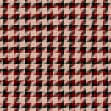 Classic red, black, and beige plaid pattern.  Perfect for textile designs, ap Stock Illustration