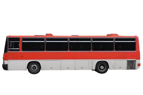 Classic red bus. Stock Photos