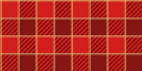 Classic red checkered seamless pattern Stock Illustration