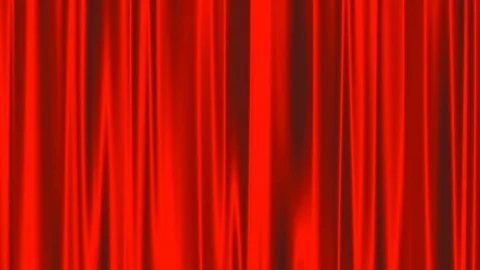Classic red curtain in seamless loop motion waving background animation Stock Footage 89786164