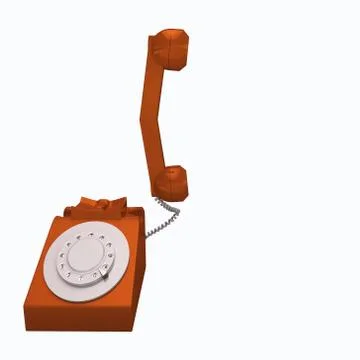 Classic red phone Stock-Illustration