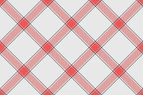 Classic red plaid pattern. Seamless checkered design perfect for backgrounds, Stock Illustration