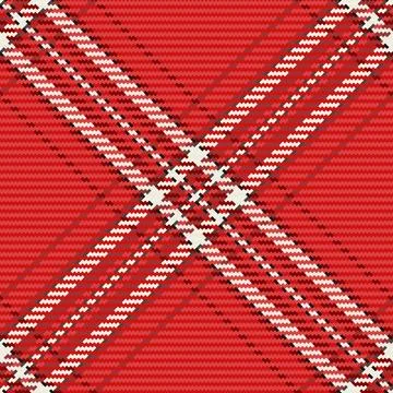 Classic red plaid pattern with stripes. Seamless texture, perfect for textile Stock Illustration