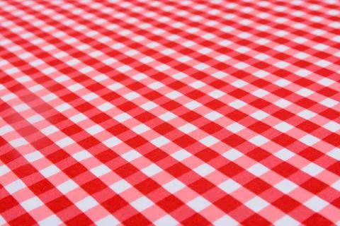 Classic red table cloth Foto stock