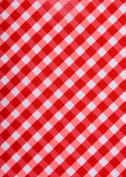 Classic red table cloth Foto stock