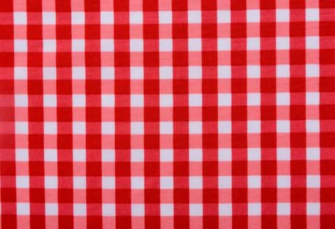 Classic red table cloth Foto stock