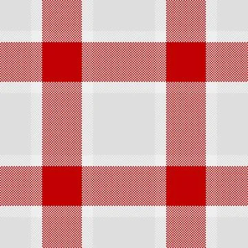 Classic red white gingham pattern. Seamless plaid tile, perfect for backgro.. Illustrazione stock