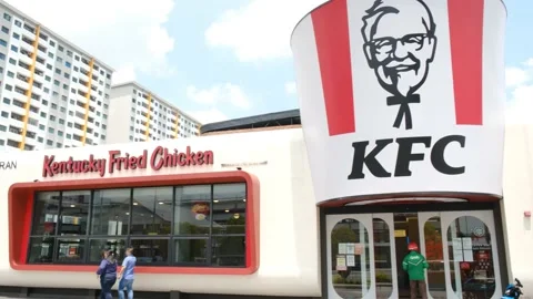 Classic Retro KFC Stock Footage 172008457