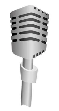 Classic retro microphone Stock Illustration