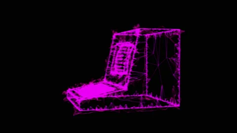 Classic retro perconal computer. Programming code concept Stock Footage 154263972