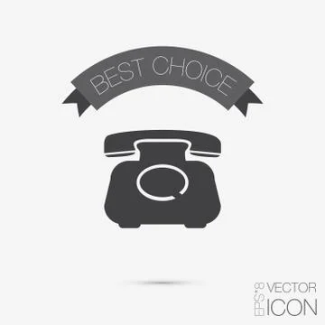 Classic retro phone Stock Illustration