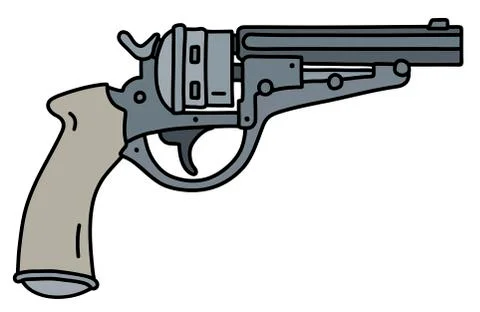 The classic revolver Stock Illustration