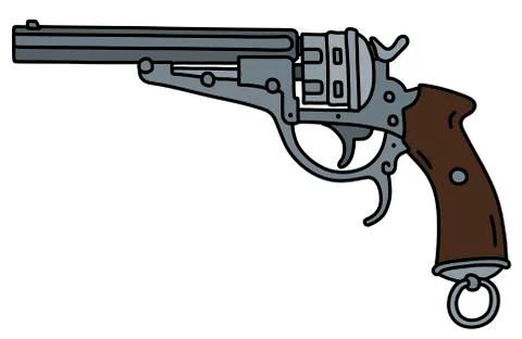 The classic revolver Stock Illustration