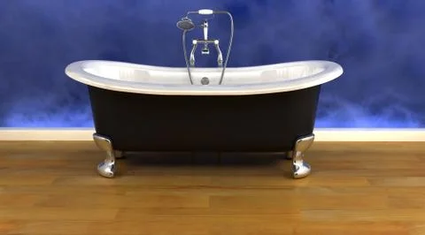 Classic roll top bath Stock Photos