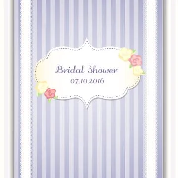 Classic romantic invitation or congratulation card design.eps10 Stock Illustration