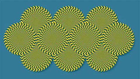 Classic rotating snakes. Vector illustration. Illustrazione stock