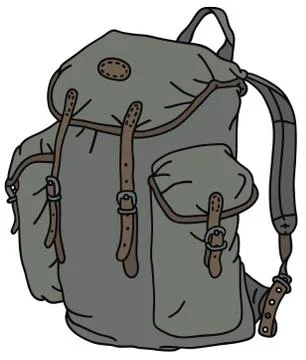 Classic rucksack Stock Illustration